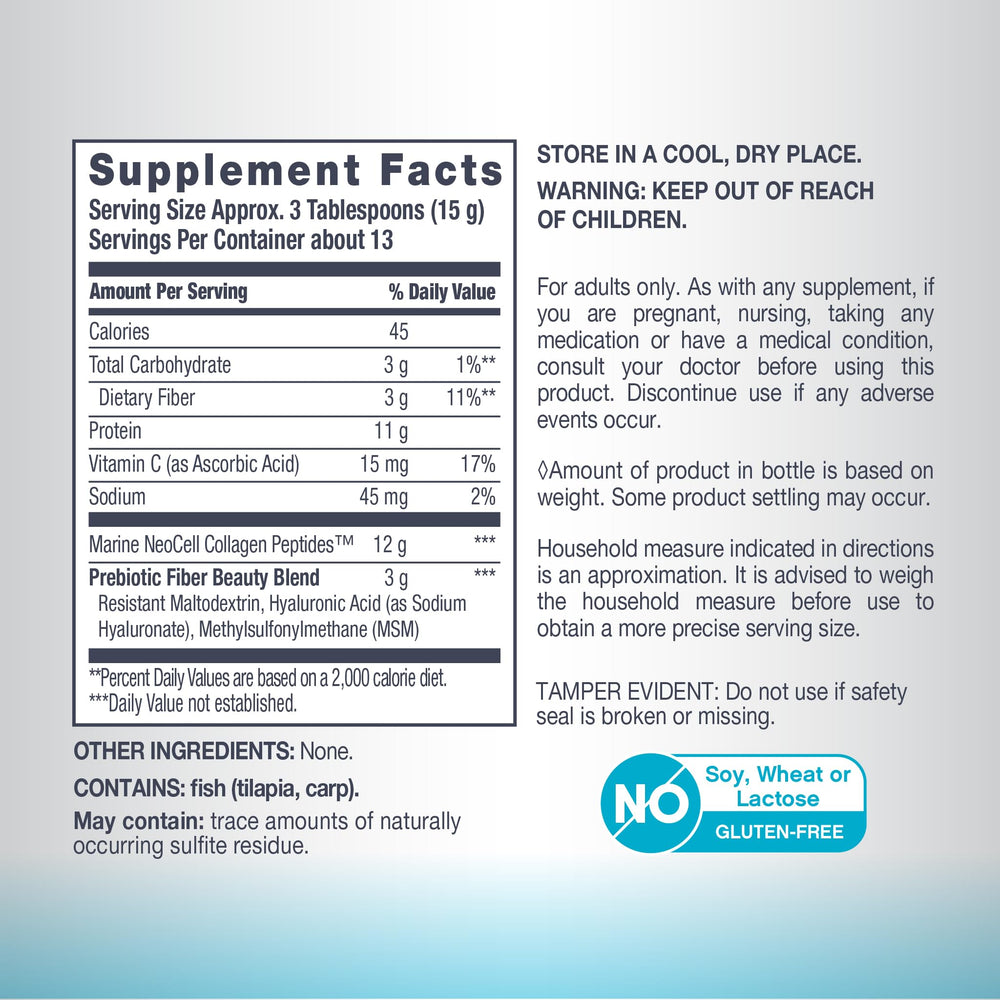 NeoCell Marine Collagen Powder blended into coffee or smoothie for an easy daily mix.