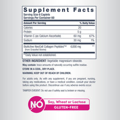 NeoCell non-GMO label on bottle indicating allergy-friendly nutrition.