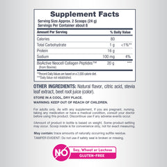 Berry lemon NeoCell label highlights gluten-free and keto-friendly features