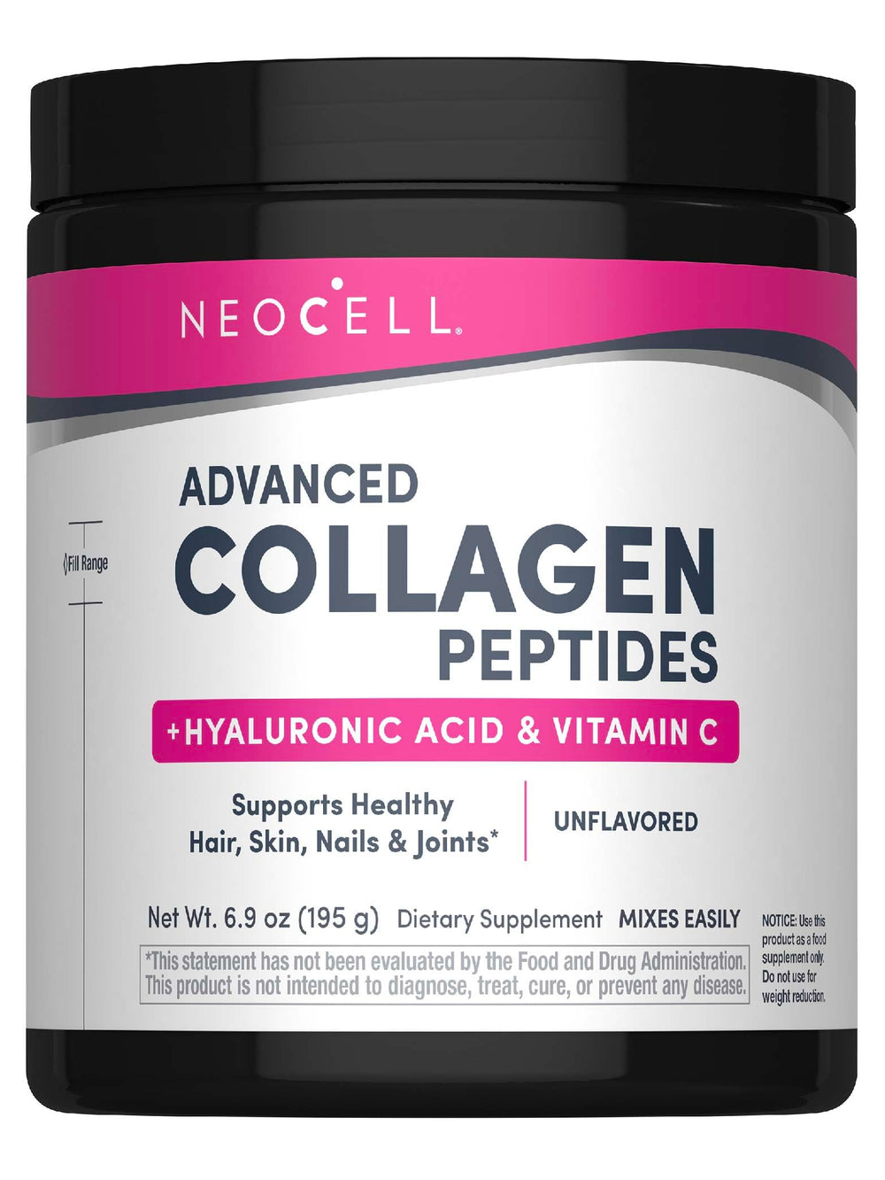 NeoCell Super Collagen Plus bottle being poured for daily skin hydration.