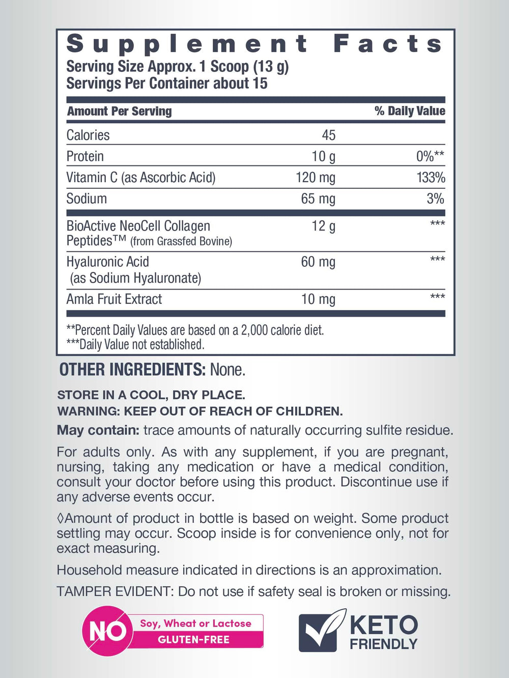 NeoCell Super Collagen Plus powder dissolving quickly in liquid for fast absorption.