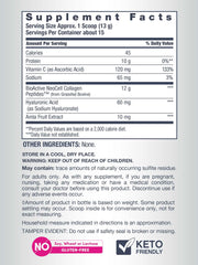 NeoCell Super Collagen Plus powder dissolving quickly in liquid for fast absorption.