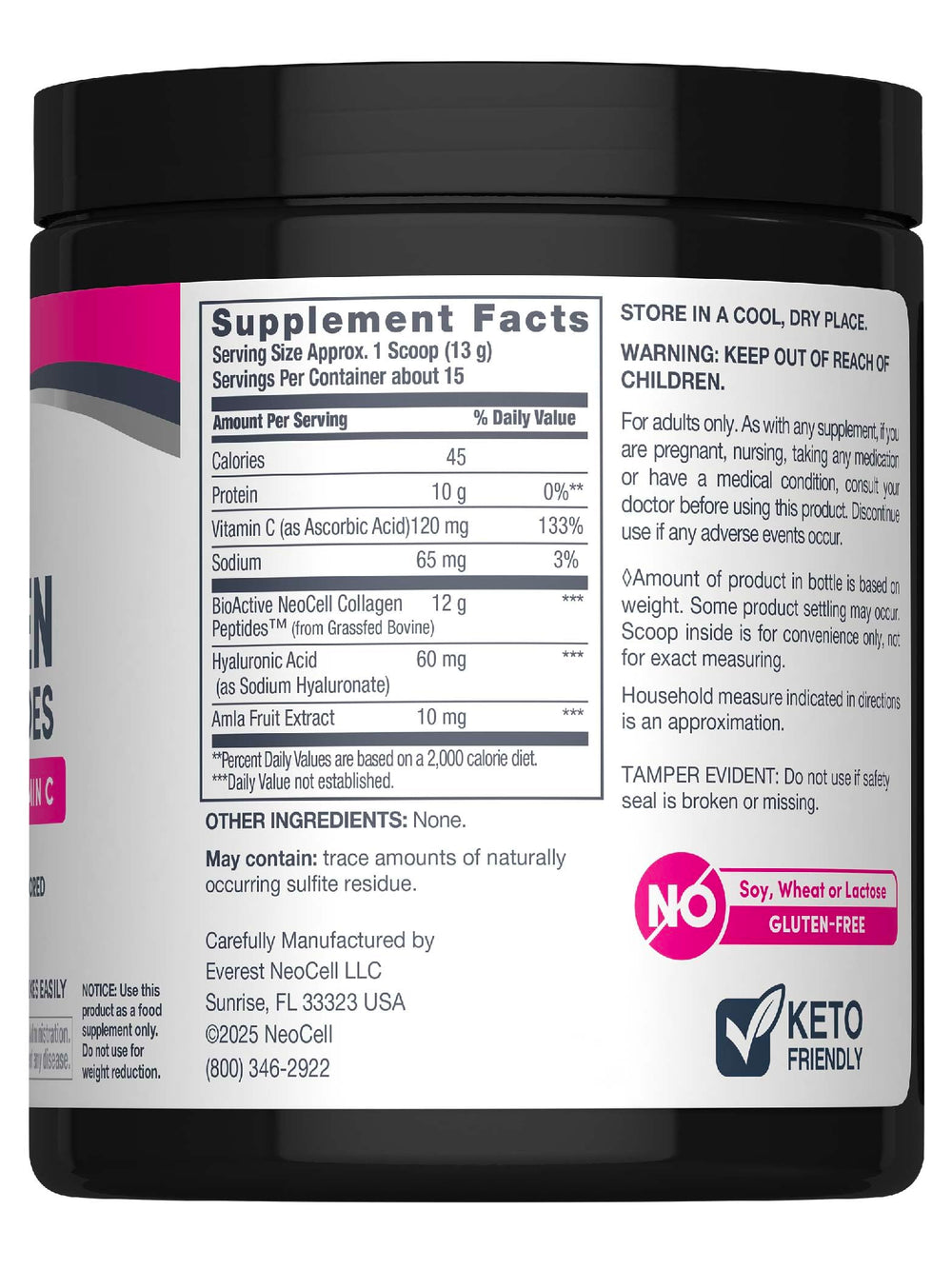 NeoCell Super Collagen Plus scoop dissolving into a smoothie for easy daily use.