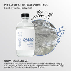 NeoChem DMSO undiluted in premium glass bottle preserving stability