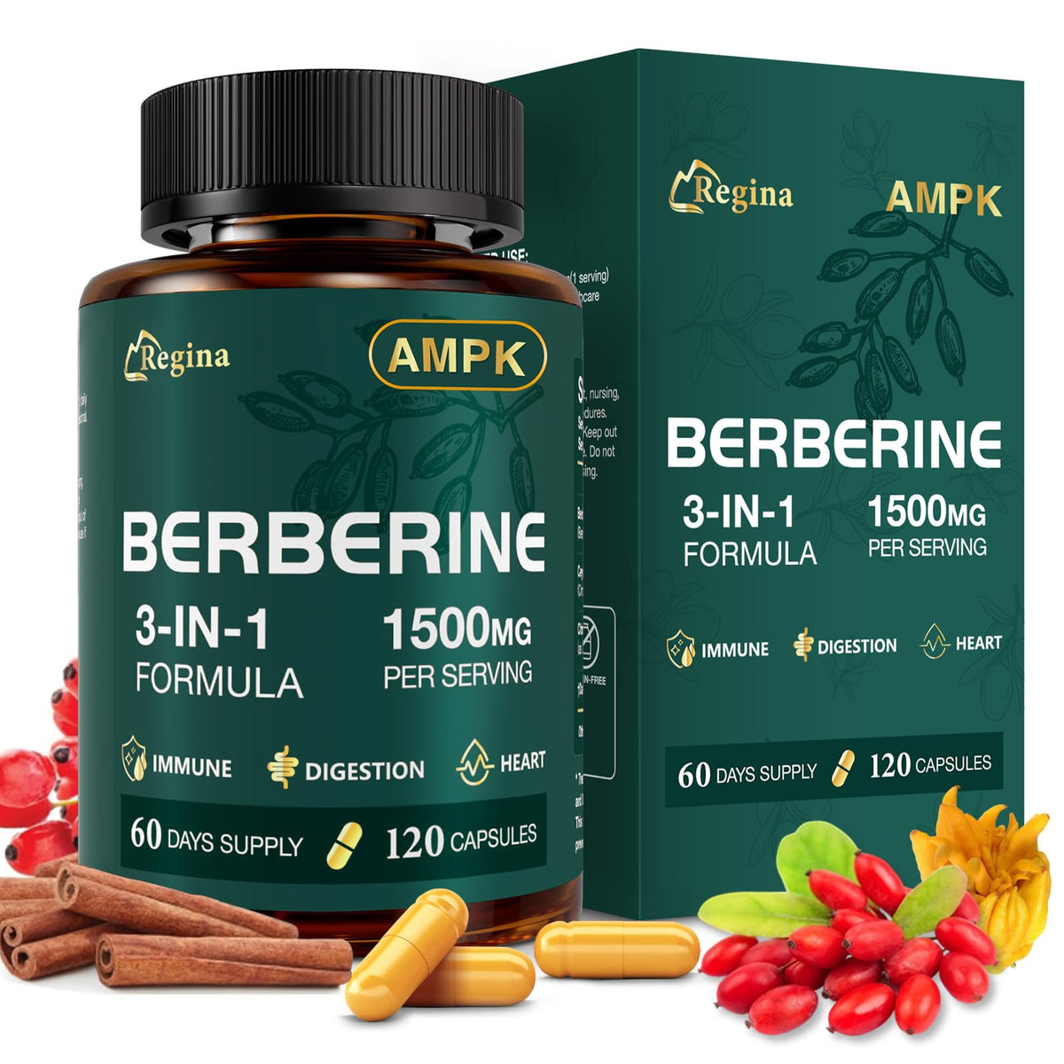 NEOGLI Liposomal Berberine 1500mg bottle for daily metabolic support.