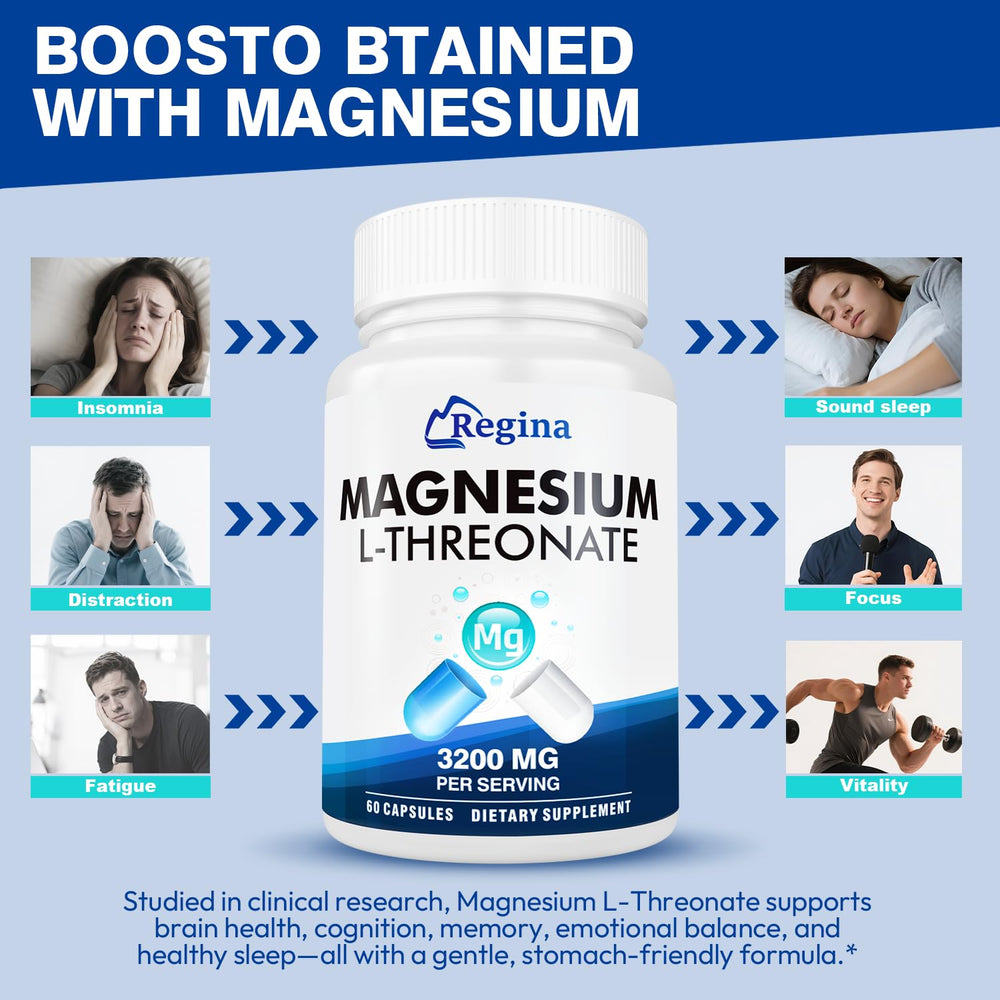 NEOGLI Neuro Magnesium L-Threonate label highlights non-GMO, vegan capsules.