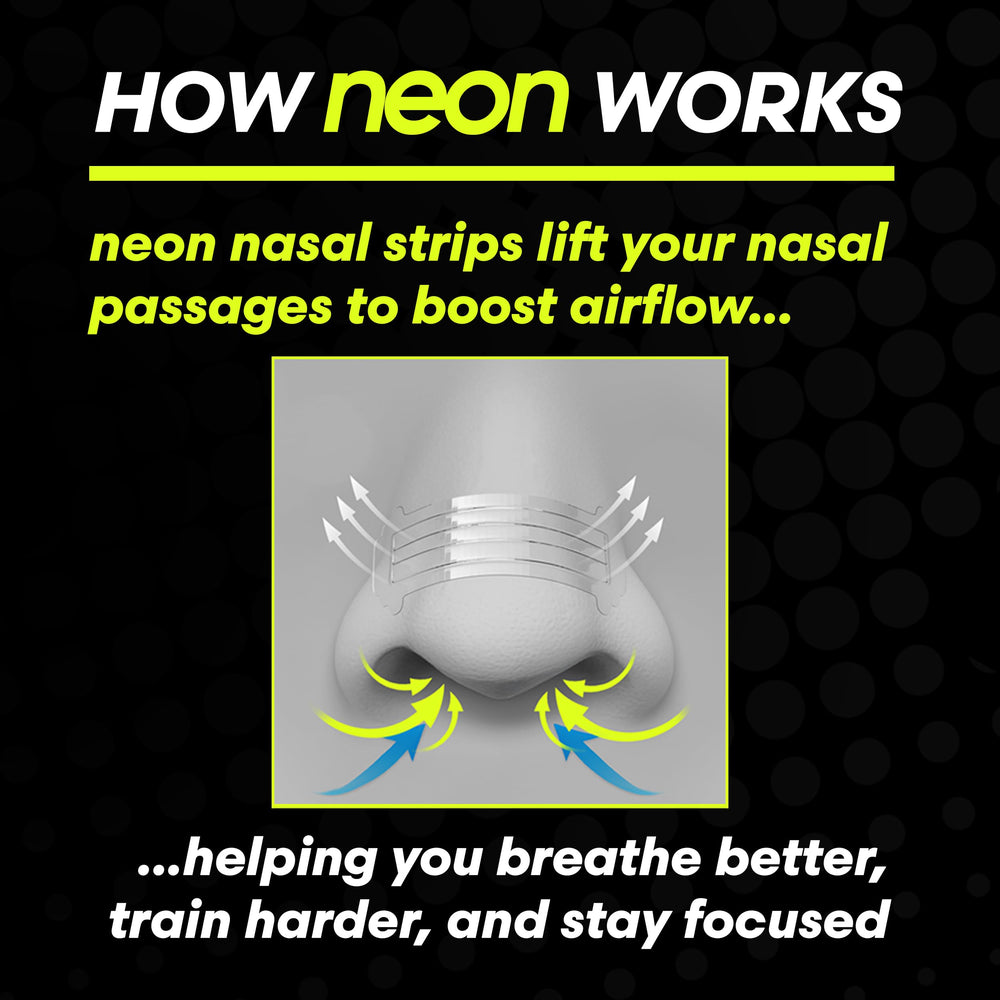 Neon Performance clear material enables discreet wear during athletic activity.