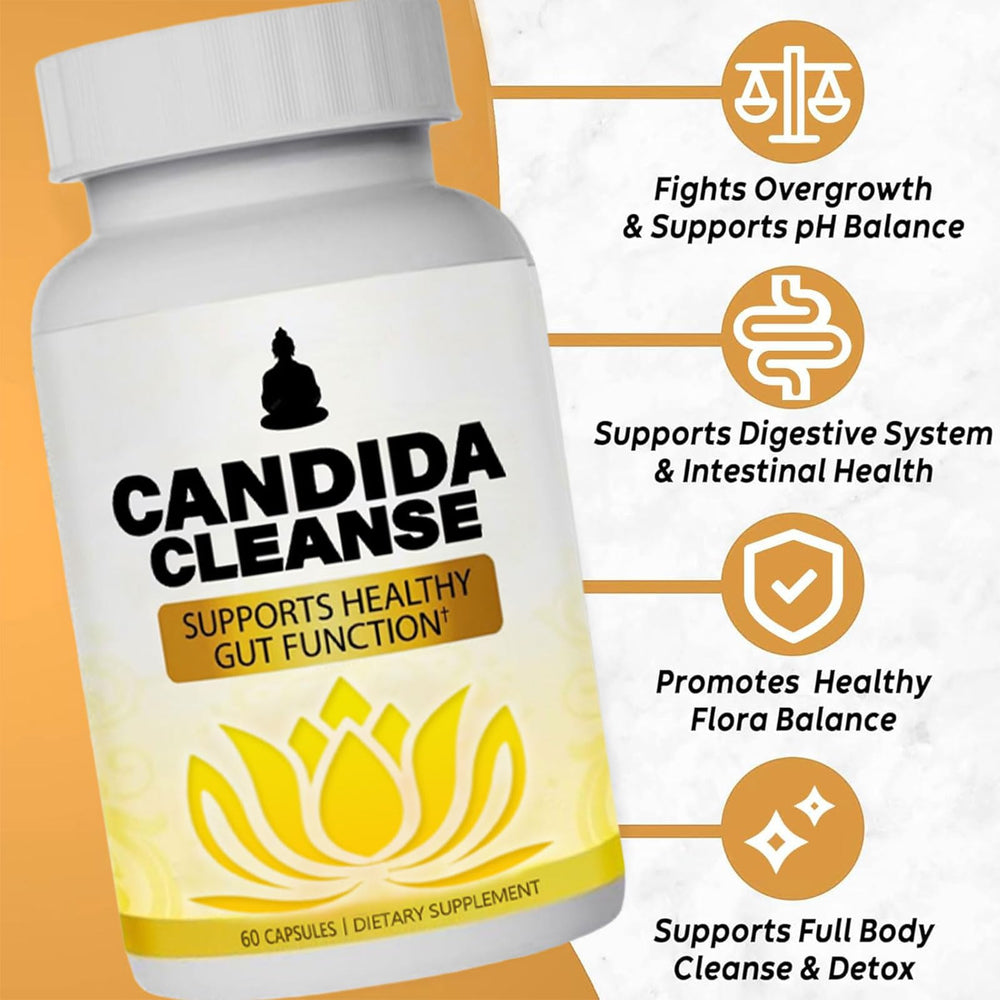 Neonomicon Candida Cleanse bottle cap close-up highlighting two daily capsules