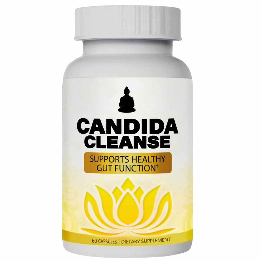 Neonomicon Candida Cleanse bottle front showing gut-friendly probiotic herbal blend