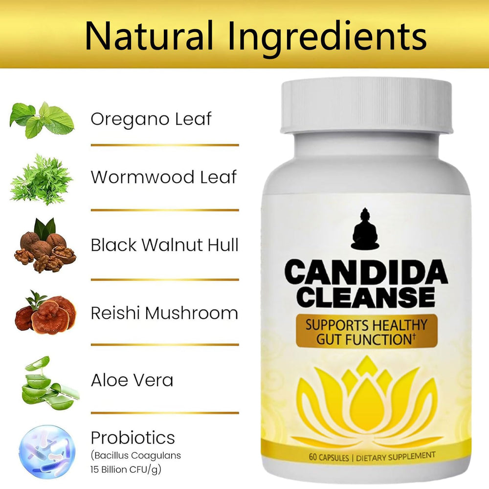 Neonomicon Candida Cleanse features oregano leaf and herbal ingredients for digestive support