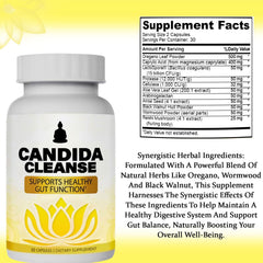 Neonomicon Candida Cleanse probiotic blend for balanced gut flora and nutrient absorption