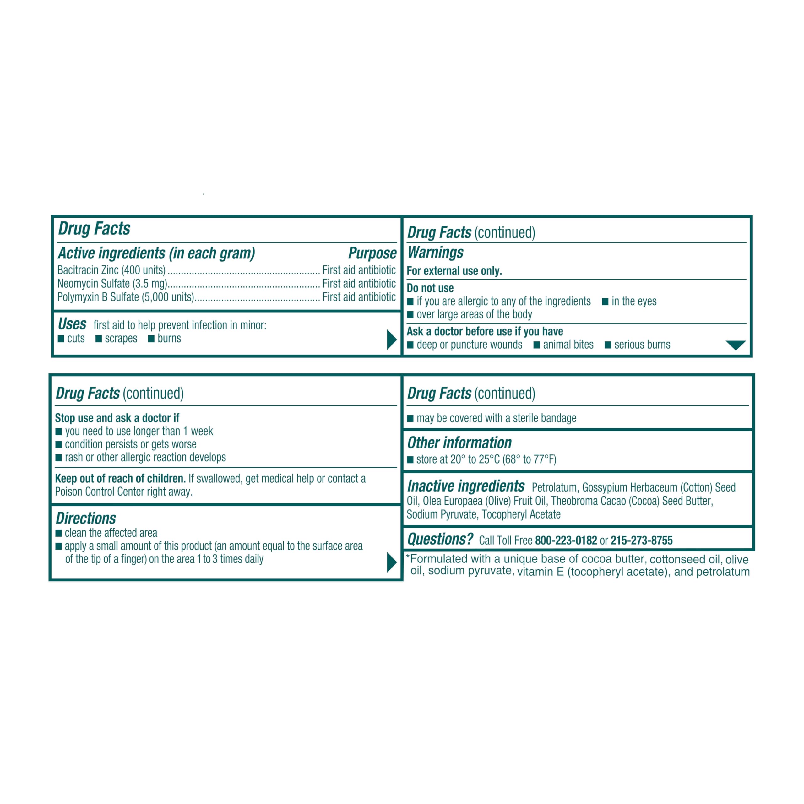 Neosporin Original care for burns and scrapes with scar appearance minimization.