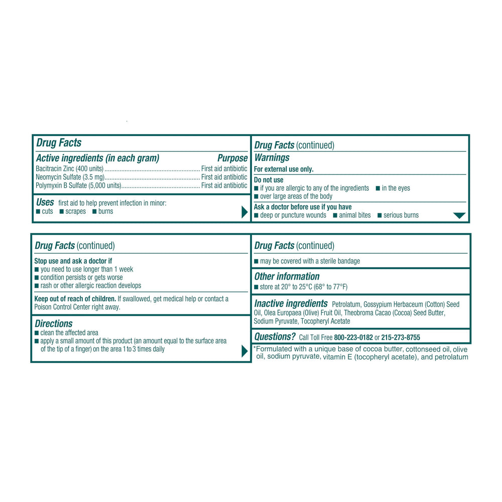 Neosporin Original care for burns and scrapes with scar appearance minimization.