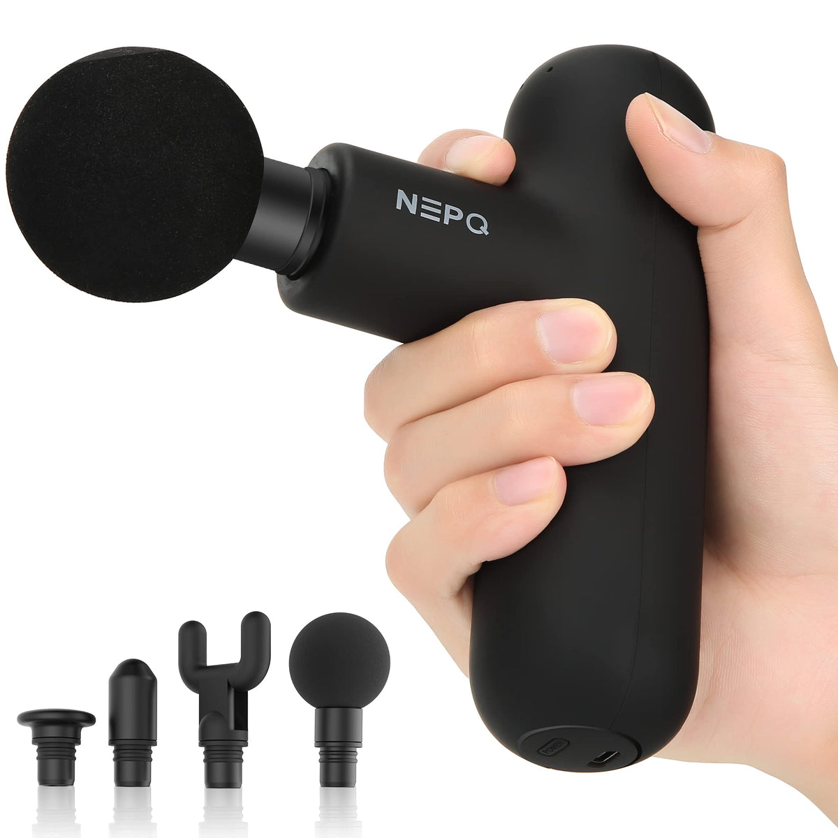 NEPQ SK6 pocket-size massage gun for on-the-go muscle relief.