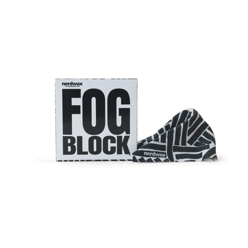 Nerdwax FogBlock reusable microfiber cloth ready to keep glasses fog-free