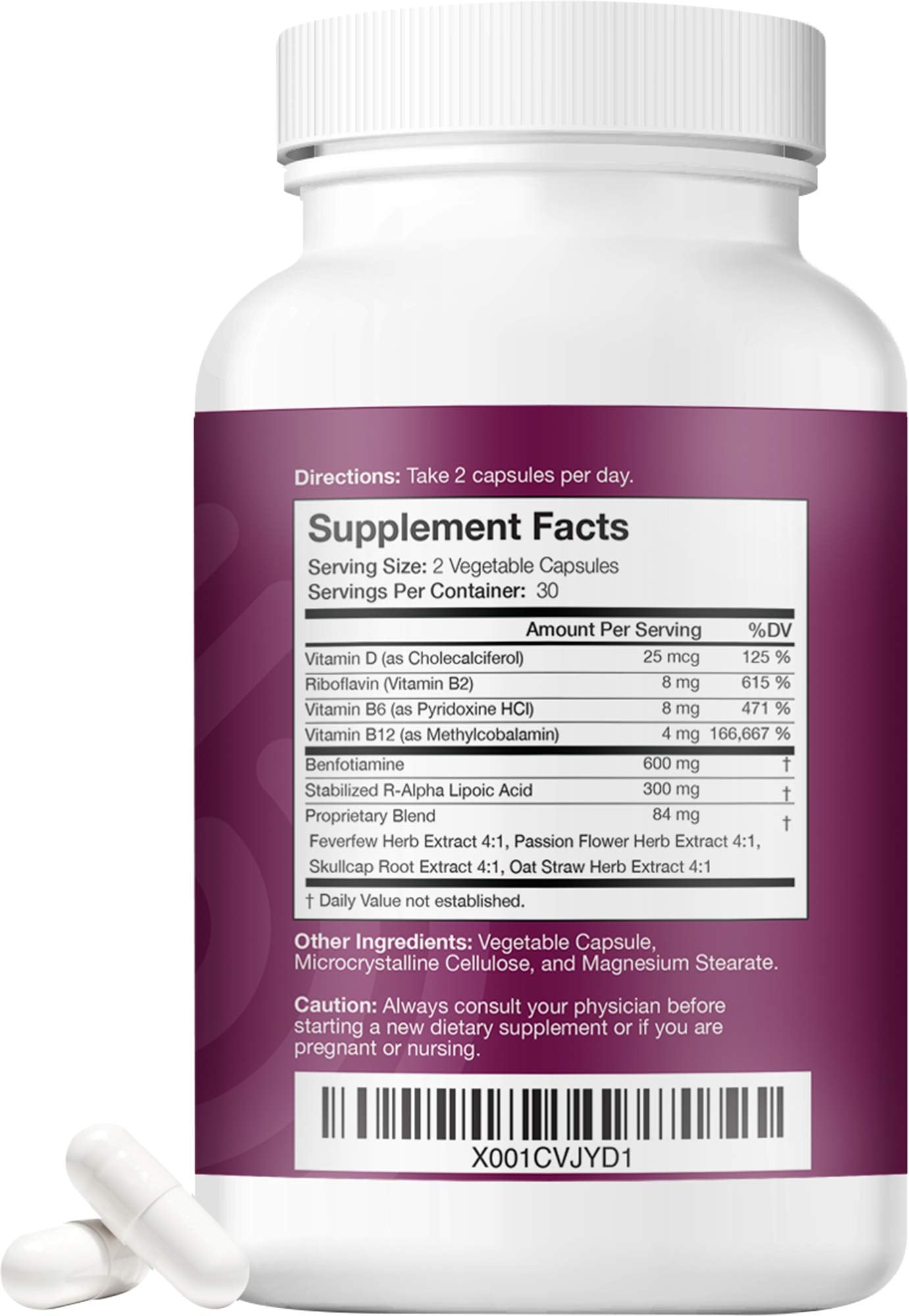 NERVE RENEW capsules in angled view for easy daily intake.