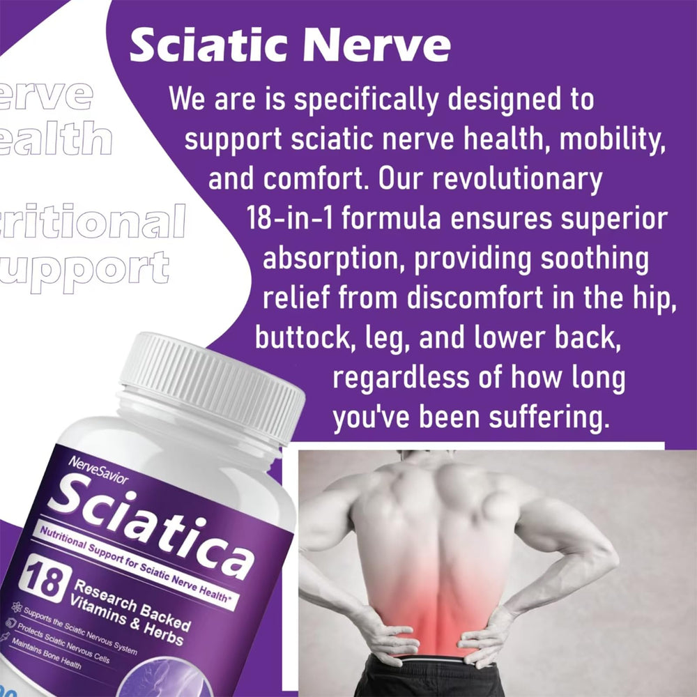 Nerve Savior capsules pour demonstrates a convenient daily supplement routine.