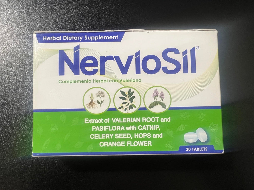 NervioSil capsules closeup showing natural ingredients and precise dosage.