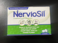 NervioSil capsules closeup showing natural ingredients and precise dosage.