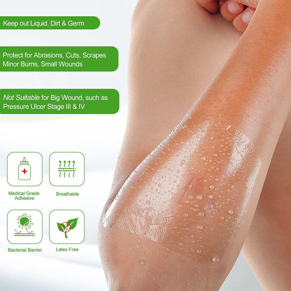 NeuHeils catheter shower cover dressing helps gentle cleansing