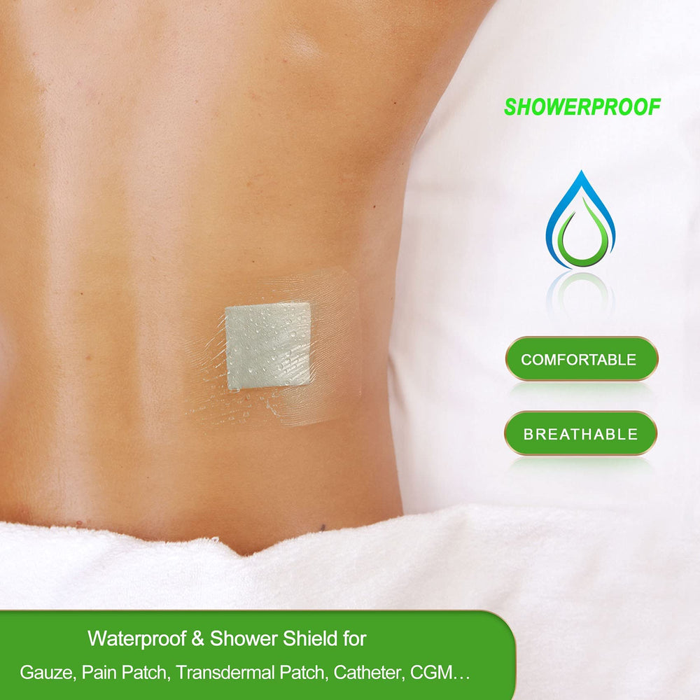 NEUHEILS clear film dressing keeps the wound visible and protected.