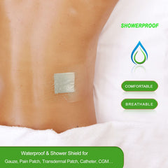 NEUHEILS clear film dressing keeps the wound visible and protected.