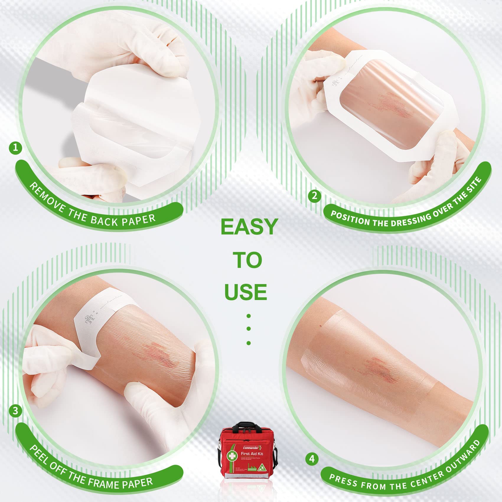 NeuHeils removal tip: peel back to minimize skin trauma.