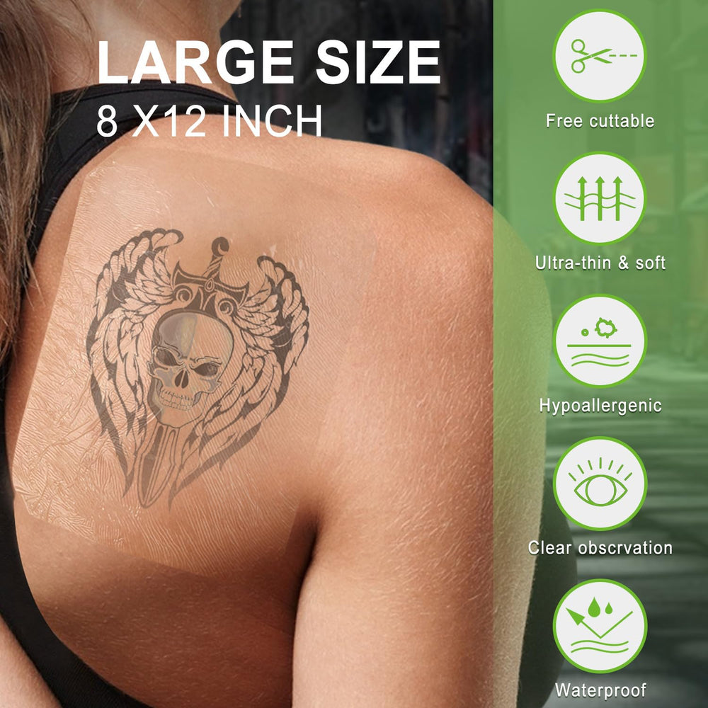 NeuHeils tattoo aftercare bandage provides waterproof protection during routines