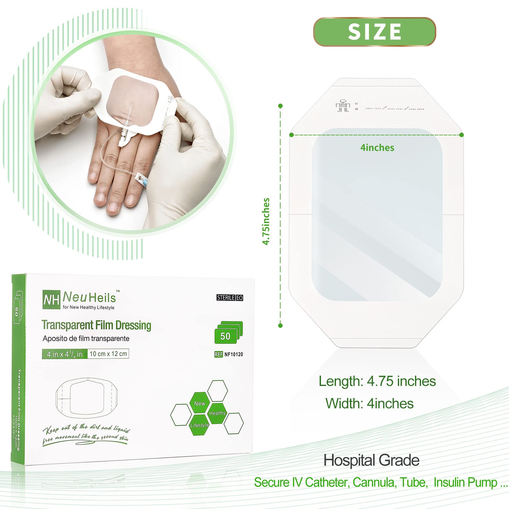 NEUHEILS tattoo aftercare bandage protects fresh ink while healing.