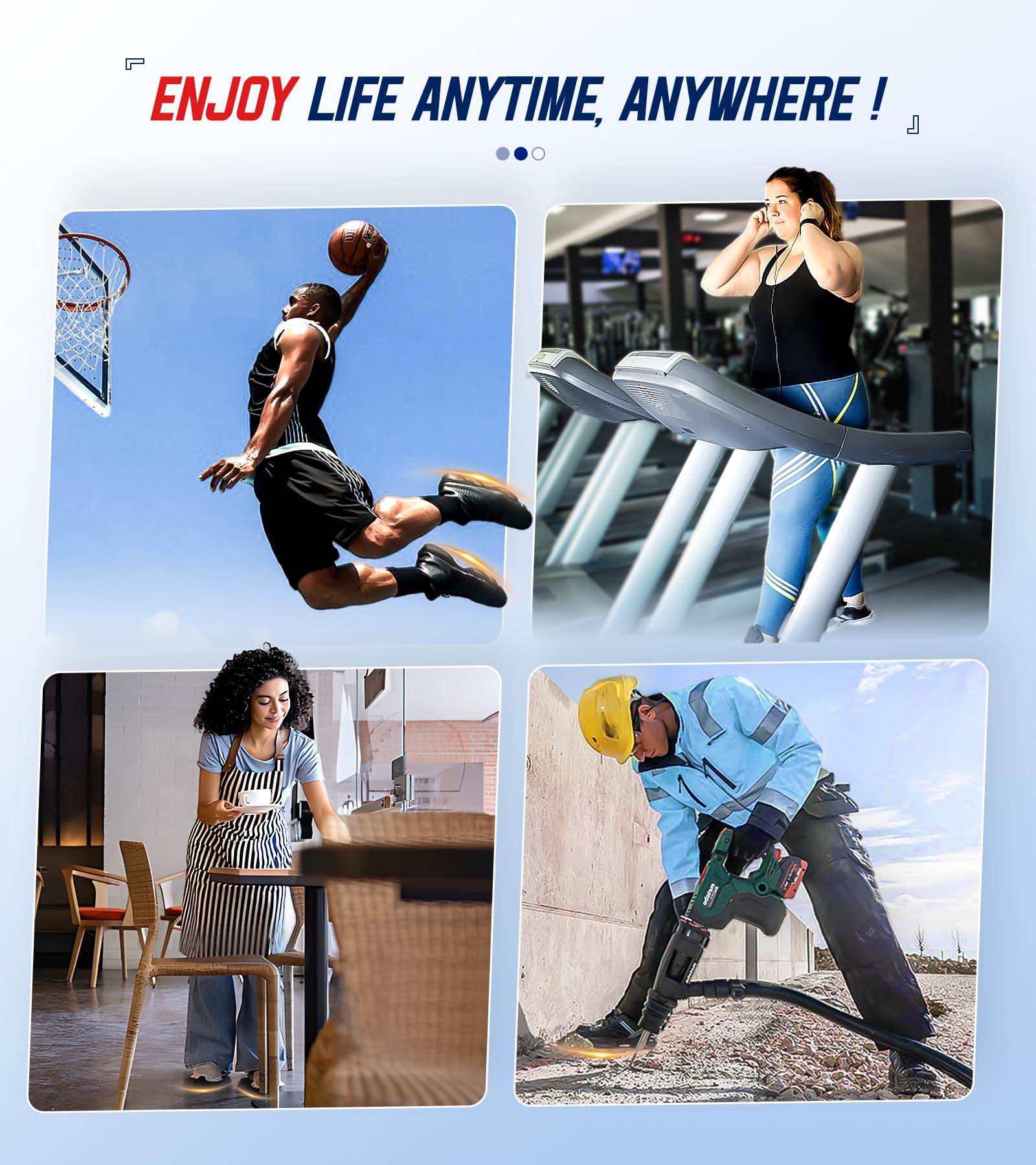 NEUPU daily-use orthotic insole supports prolonged standing.