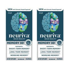 NEURIVA Memory 3D bottle front for daily memory support