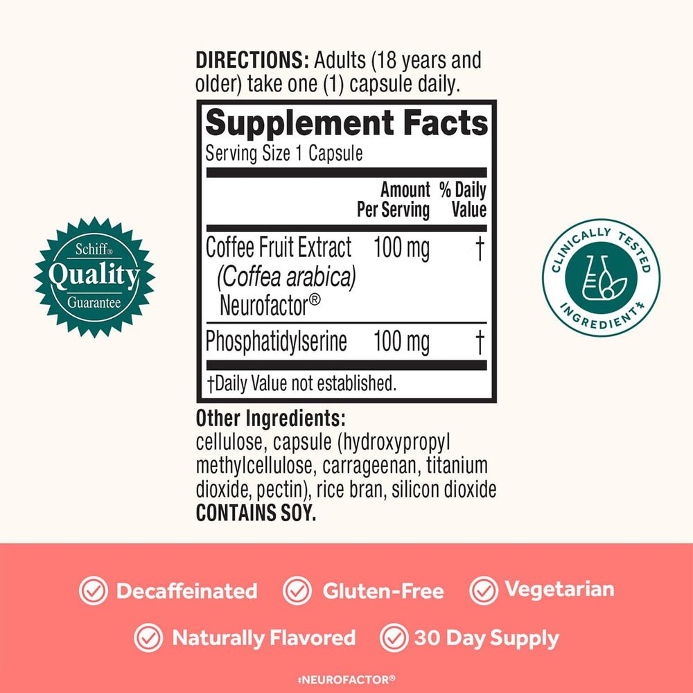 GMO-free and vegetarian icon on Neuriva Original packaging.