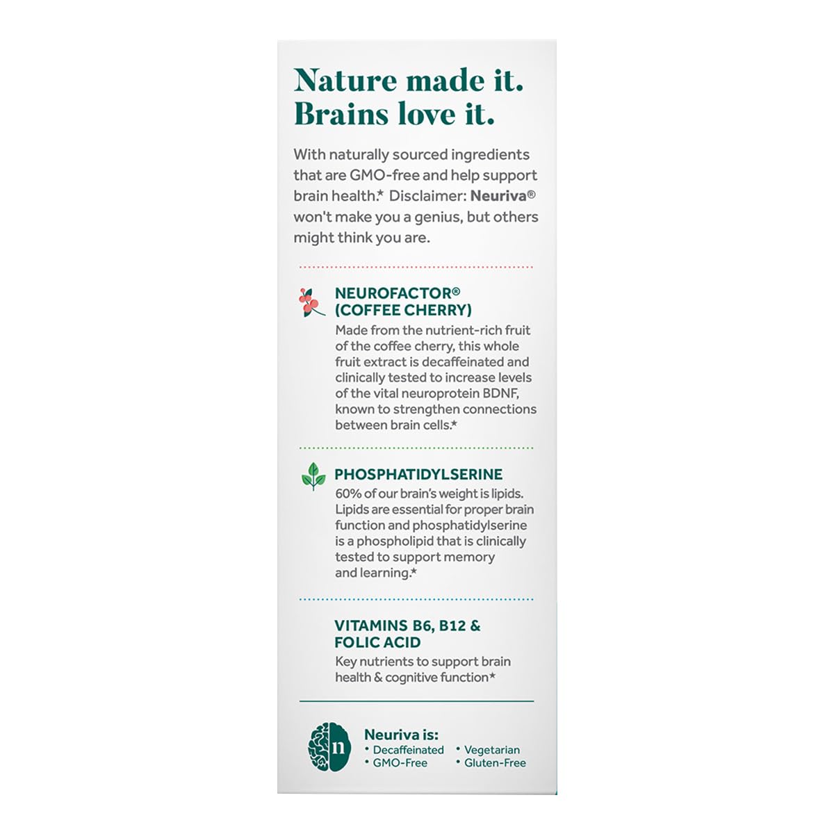 App promo card for Neuriva Brain Gym.
