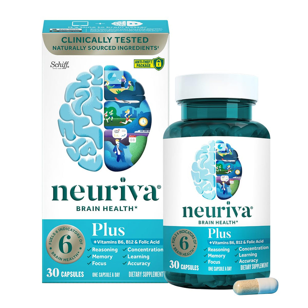 Neuriva Plus capsules pack for convenient daily brain support.