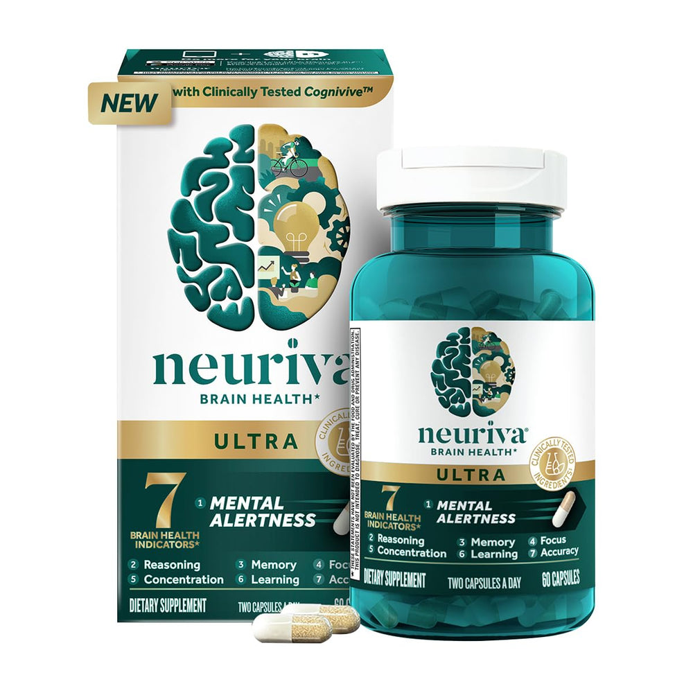 NEURIVA Ultra capsules close-up indicating easy daily use