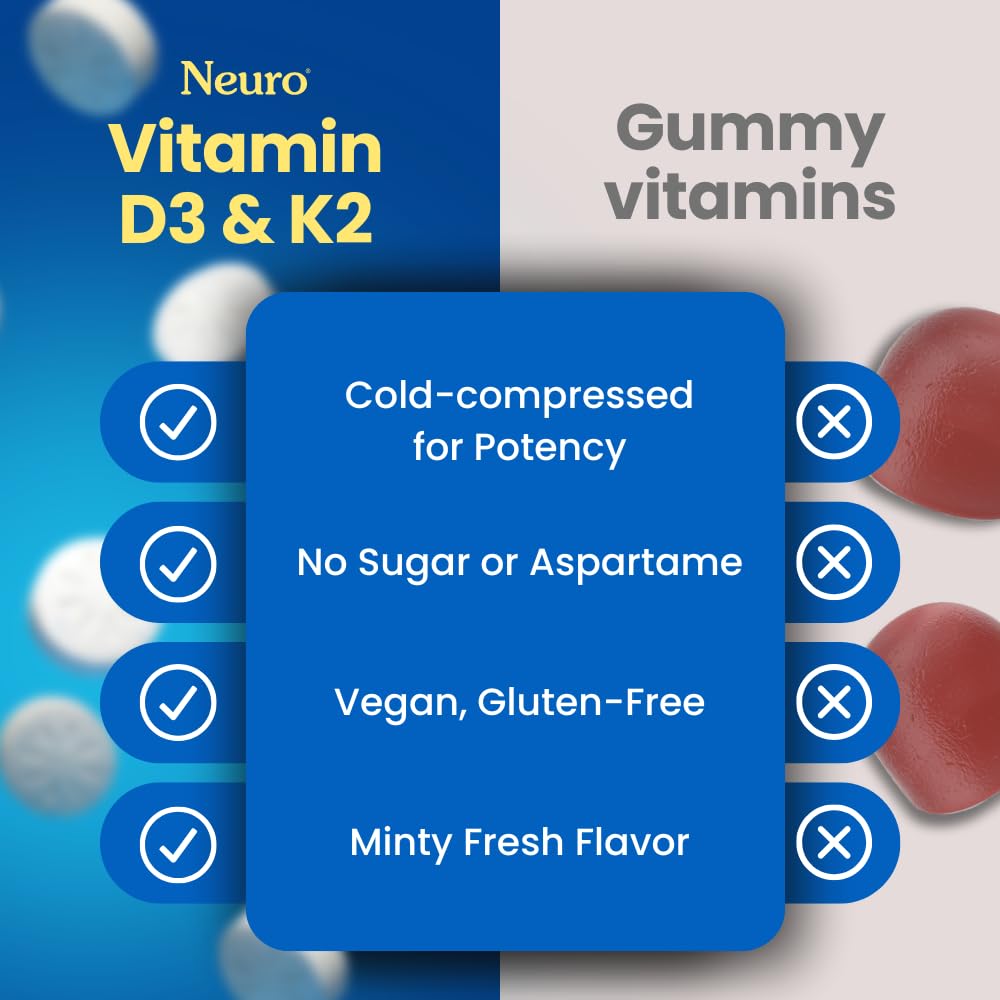 Neuro D3K2 mint at desk for convenient wellness