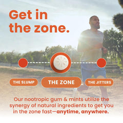 Neuro Energy & Focus Gum on desk supports quick clarity.