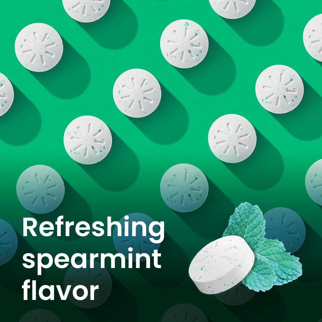 Ingredients label close-up for Neuro Energy & Focus Mints showing caffeine and L-Theanine.