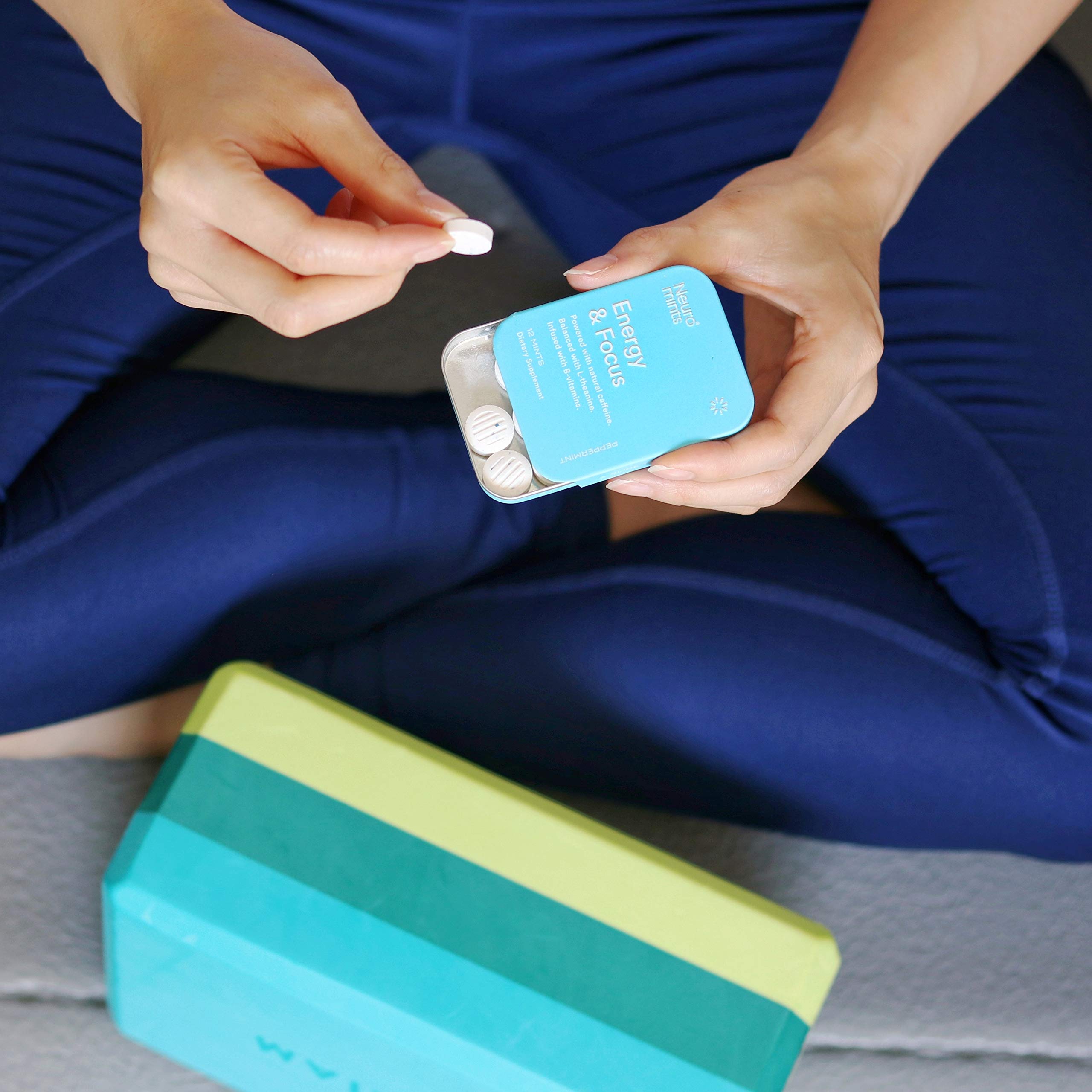 On-the-go Neuro Energy & Focus Mints pack for quick lifts