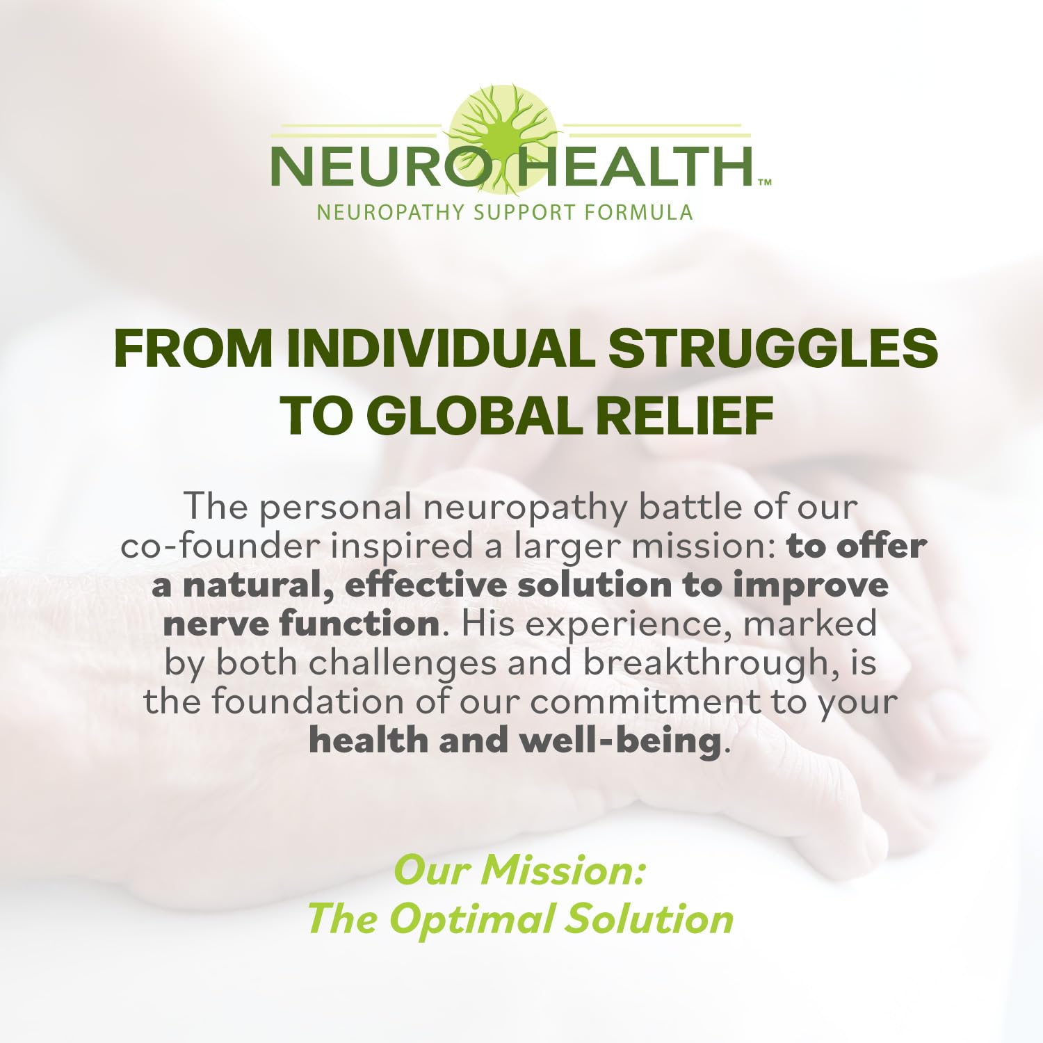 Neuro Health Nerve Support capsules shown with healthy lifestyle visuals.