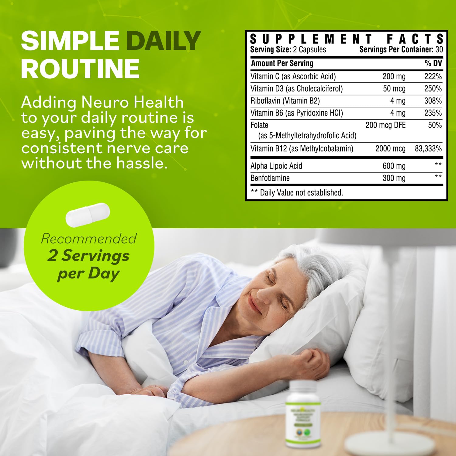 Neuro Health Nerve Support morning routine setup for daily use.