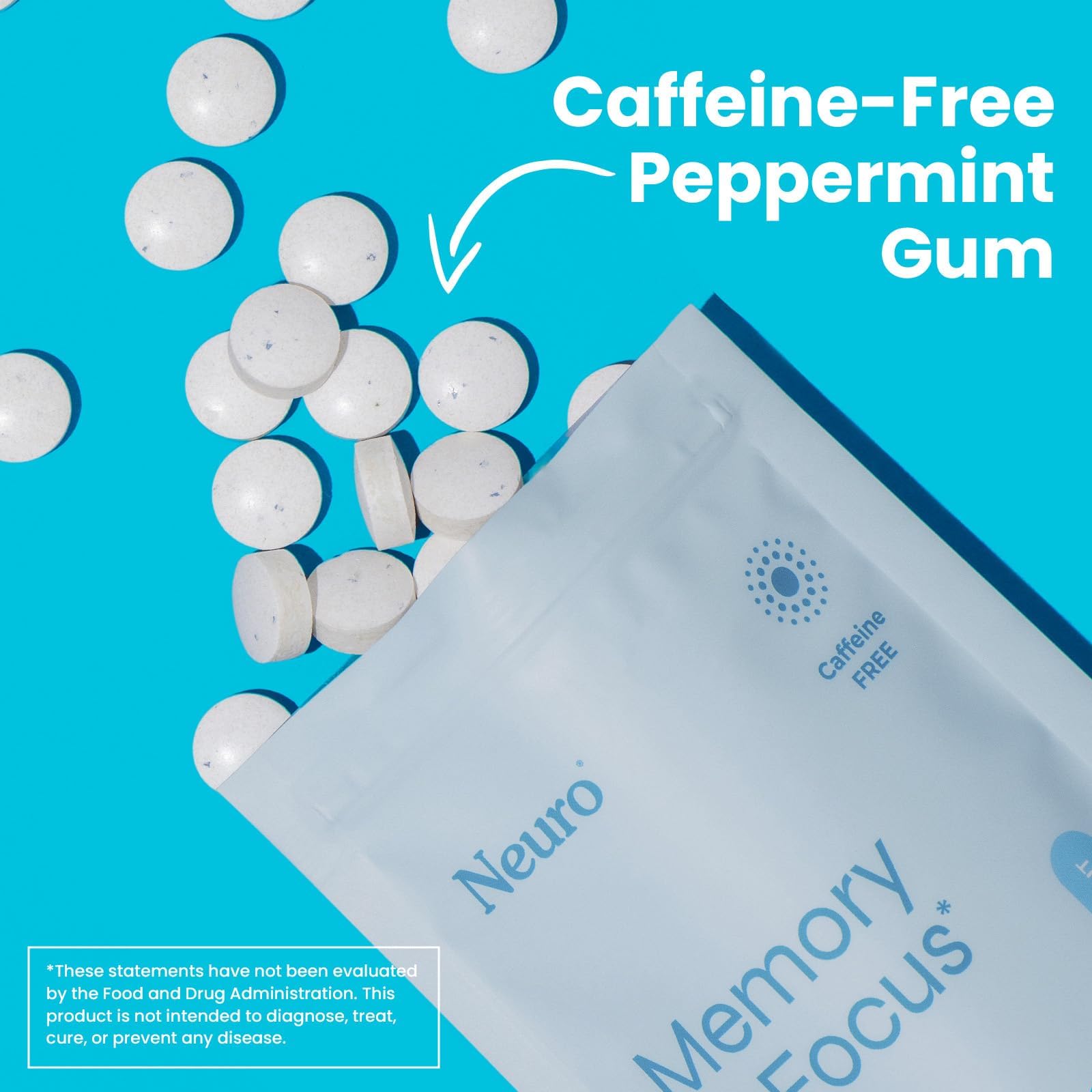 Person using Neuro Memory & Focus Gum before a meeting or study session for focus