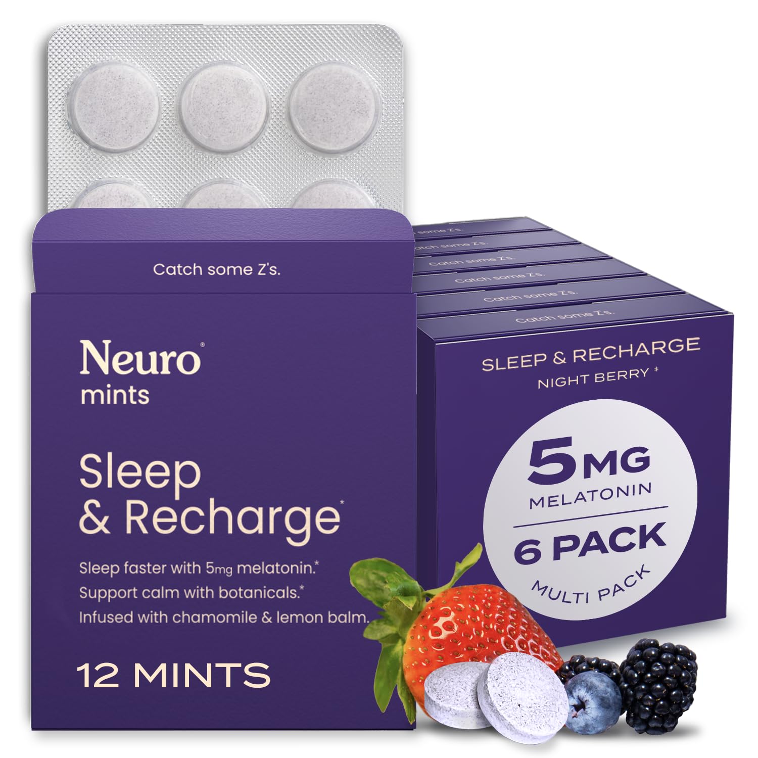 Neuro Sleep Meltaway Mints in pack for an easy nightly routine.