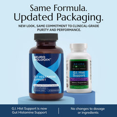Neurobiologix bottle side view showing vegetarian capsules for daily digestive support.