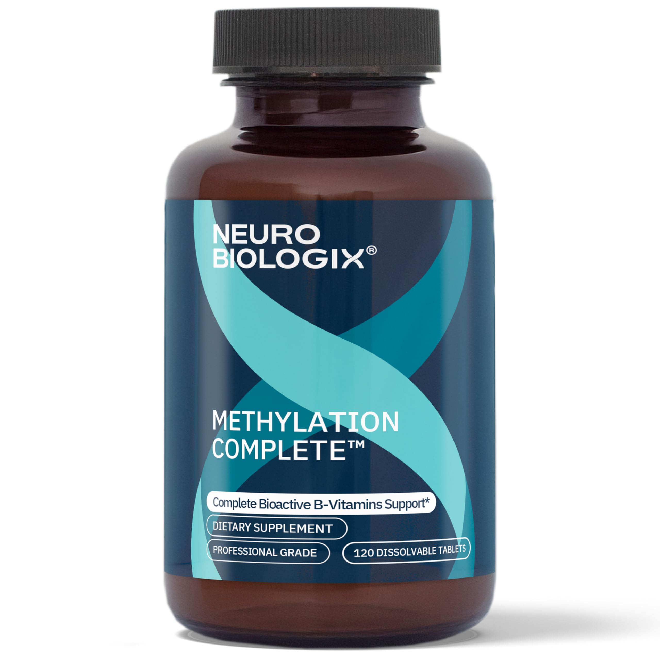 Neurobiologix Methylation Complete bottle supports daily energy for all ages.