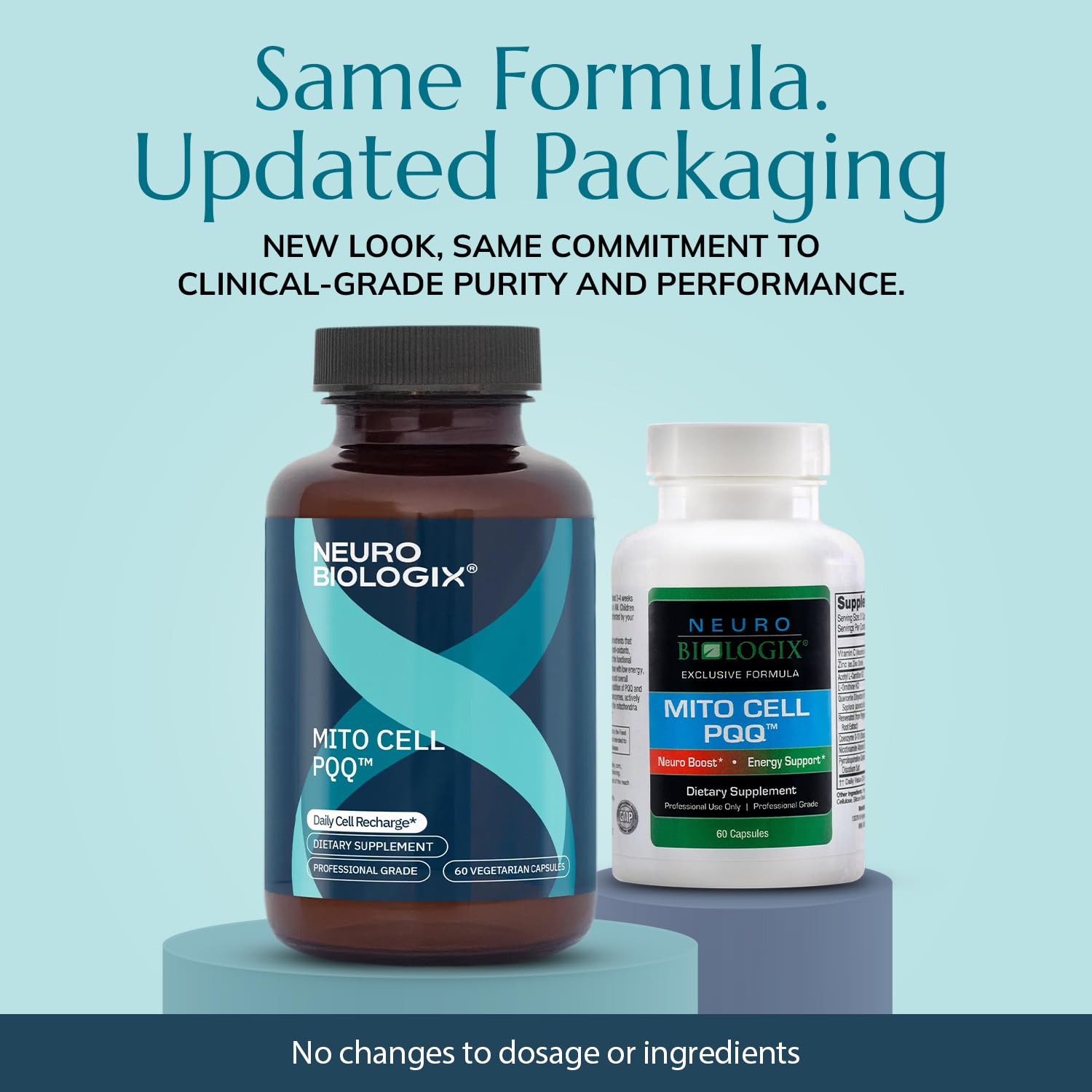 Neurobiologix Mito Cell capsules close-up highlighting focus and clarity