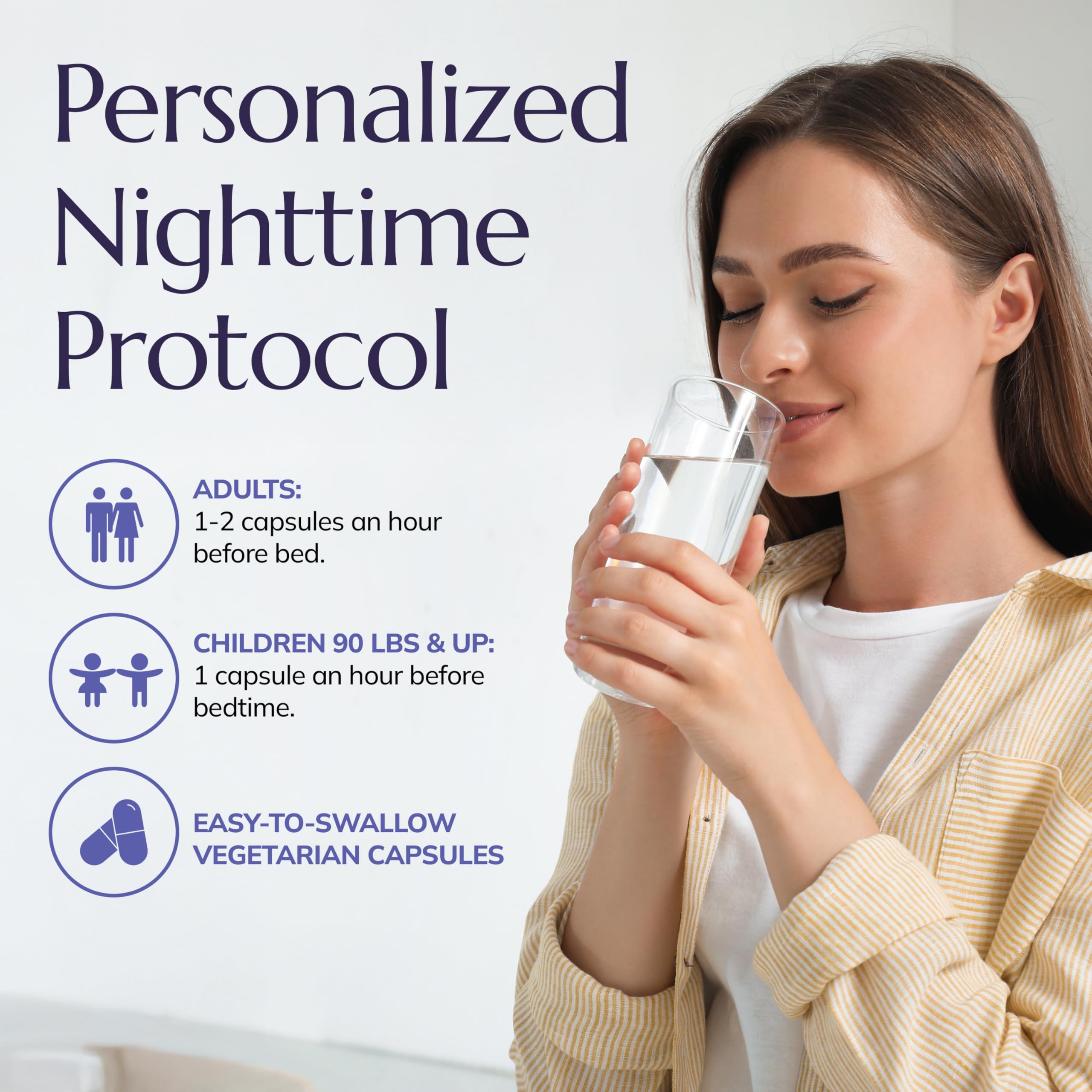 Neurobiologix Neuro Night Essentials melatonin and magnesium capsules promote evening calm.