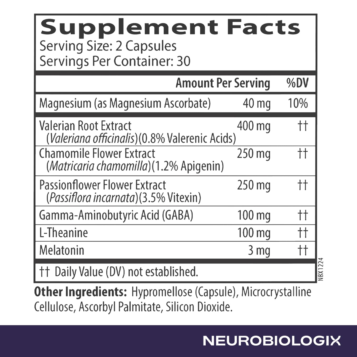 Neurobiologix Neuro Night Essentials on a nightstand supports wind-down.