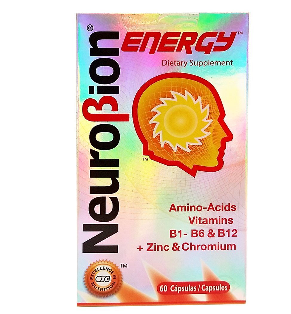 Neurobion Energy Amino Acids bottle front view suggests daily energy support