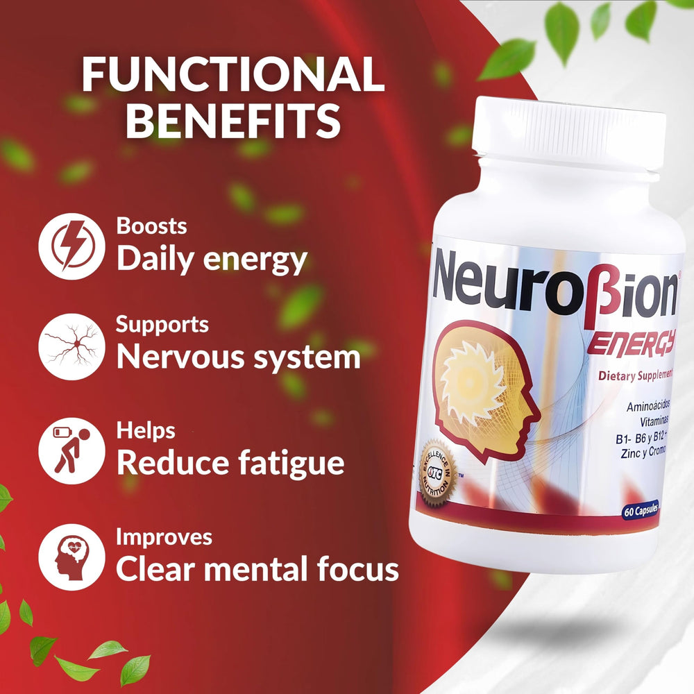 Neurobion Energy bottle cap focuses on alertness and daily focus.